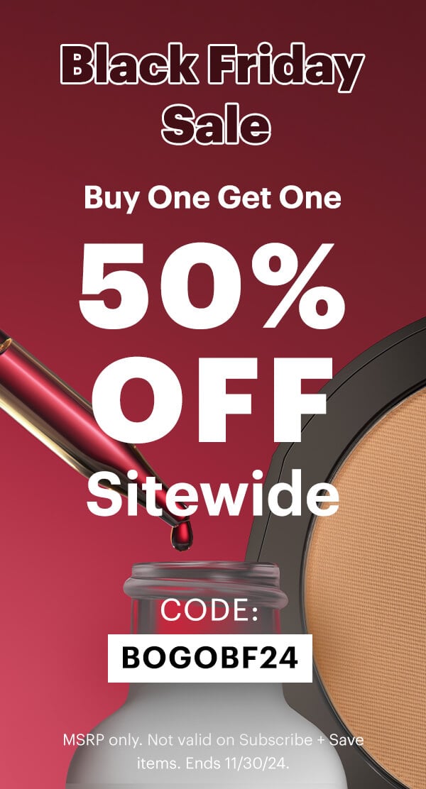 BOGO 50% off sitewide! Use code: BOGOBF24